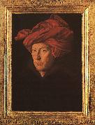 Jan Van Eyck A Man in a Turban   3 oil painting